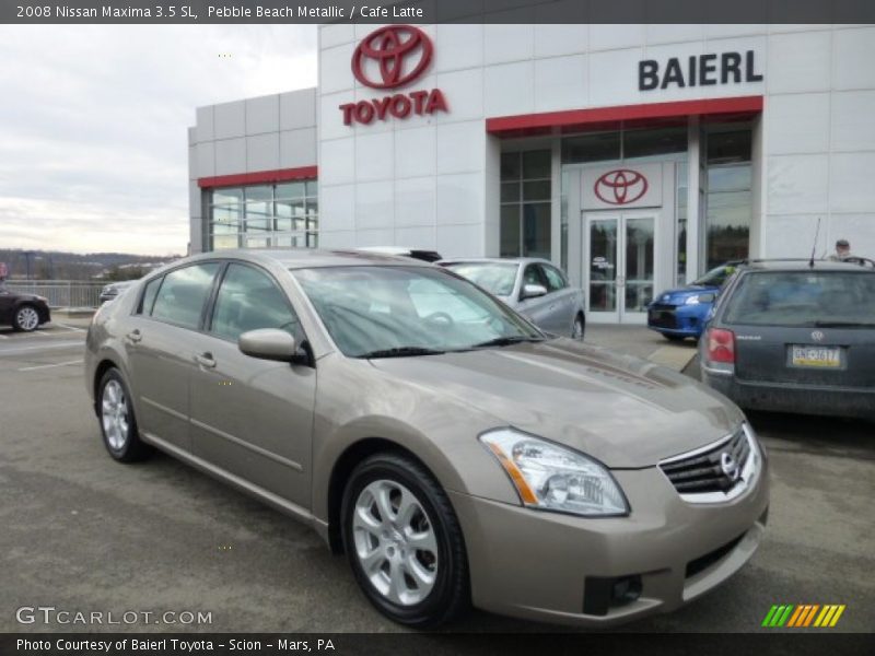 Pebble Beach Metallic / Cafe Latte 2008 Nissan Maxima 3.5 SL
