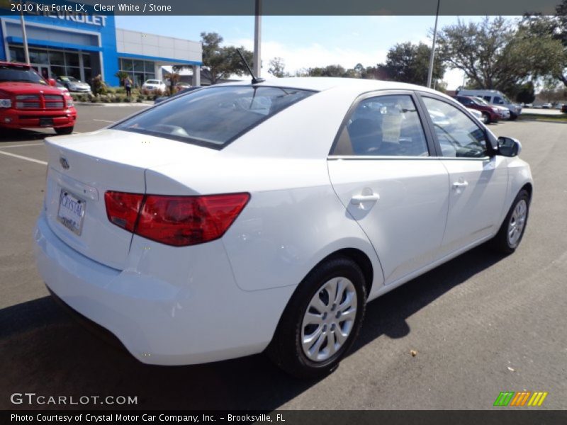 Clear White / Stone 2010 Kia Forte LX