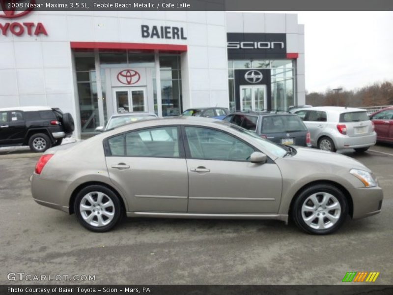 Pebble Beach Metallic / Cafe Latte 2008 Nissan Maxima 3.5 SL