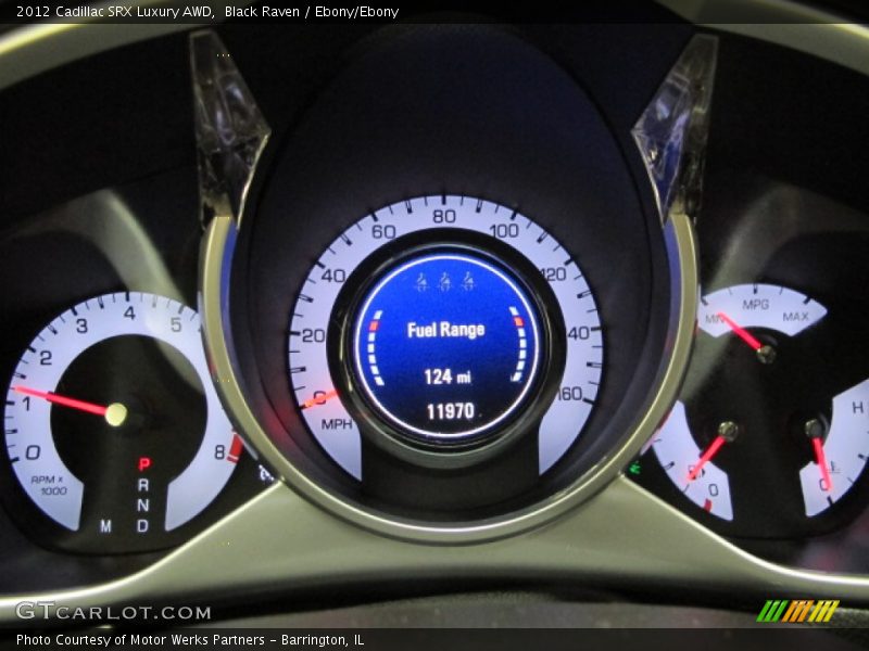 Black Raven / Ebony/Ebony 2012 Cadillac SRX Luxury AWD