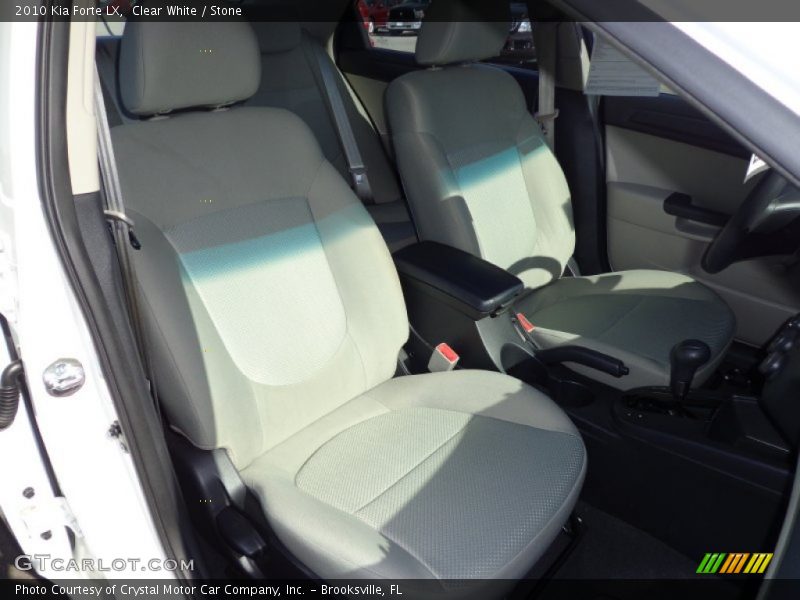 Clear White / Stone 2010 Kia Forte LX