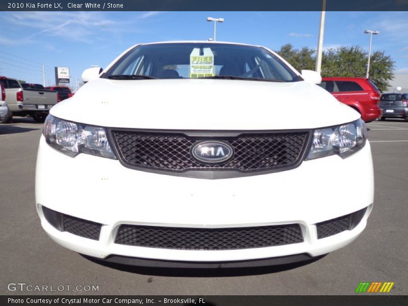 Clear White / Stone 2010 Kia Forte LX