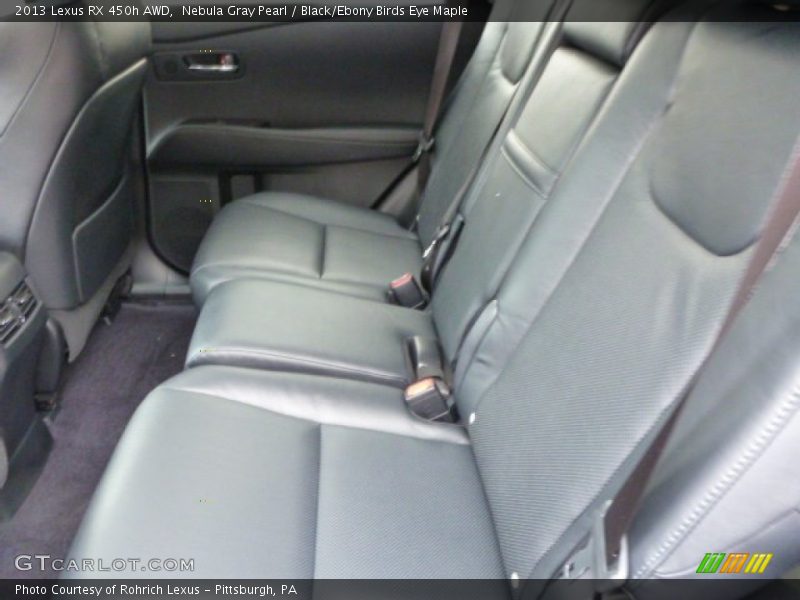 Nebula Gray Pearl / Black/Ebony Birds Eye Maple 2013 Lexus RX 450h AWD