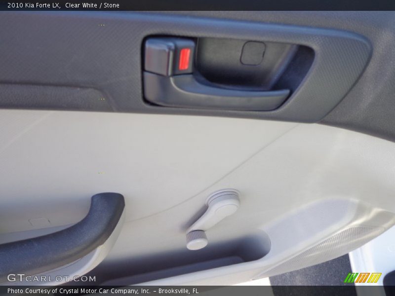 Clear White / Stone 2010 Kia Forte LX