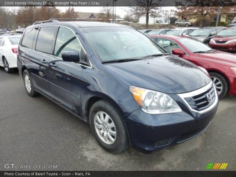 Midnight Blue Pearl / Gray 2006 Honda Odyssey EX-L