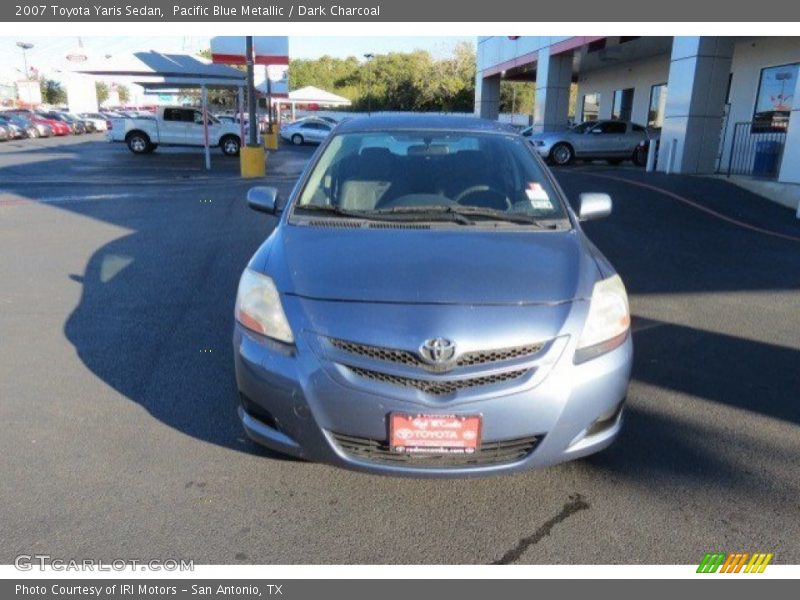 Pacific Blue Metallic / Dark Charcoal 2007 Toyota Yaris Sedan