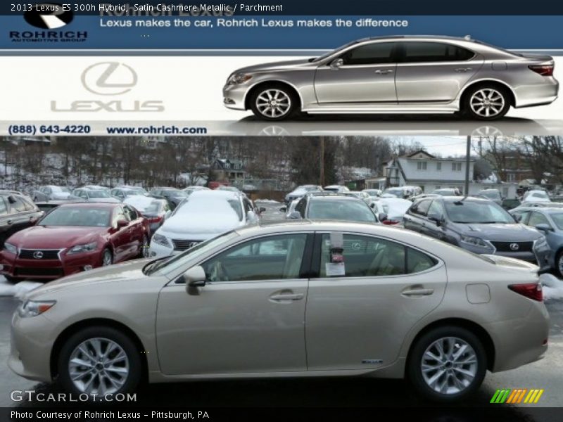 Satin Cashmere Metallic / Parchment 2013 Lexus ES 300h Hybrid