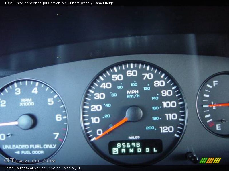Bright White / Camel Beige 1999 Chrysler Sebring JXi Convertible