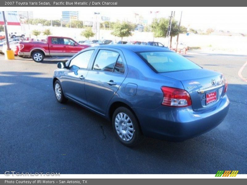 Pacific Blue Metallic / Dark Charcoal 2007 Toyota Yaris Sedan
