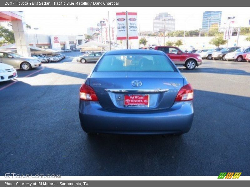 Pacific Blue Metallic / Dark Charcoal 2007 Toyota Yaris Sedan