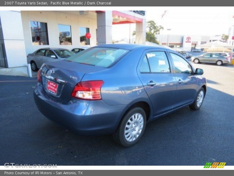 Pacific Blue Metallic / Dark Charcoal 2007 Toyota Yaris Sedan