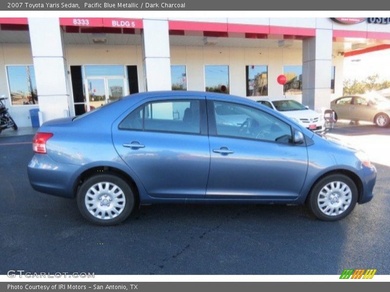 Pacific Blue Metallic / Dark Charcoal 2007 Toyota Yaris Sedan