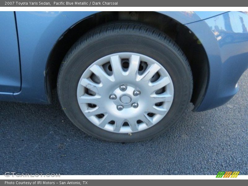 Pacific Blue Metallic / Dark Charcoal 2007 Toyota Yaris Sedan