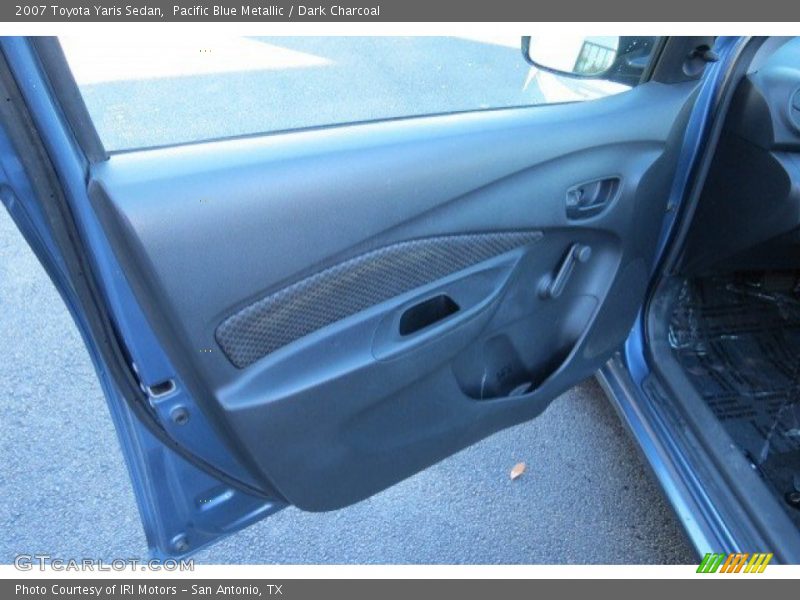 Pacific Blue Metallic / Dark Charcoal 2007 Toyota Yaris Sedan