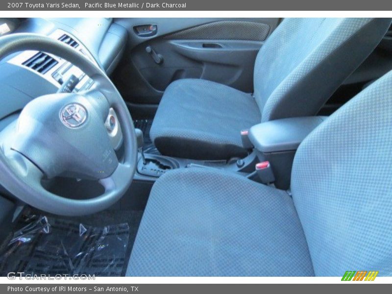 Pacific Blue Metallic / Dark Charcoal 2007 Toyota Yaris Sedan