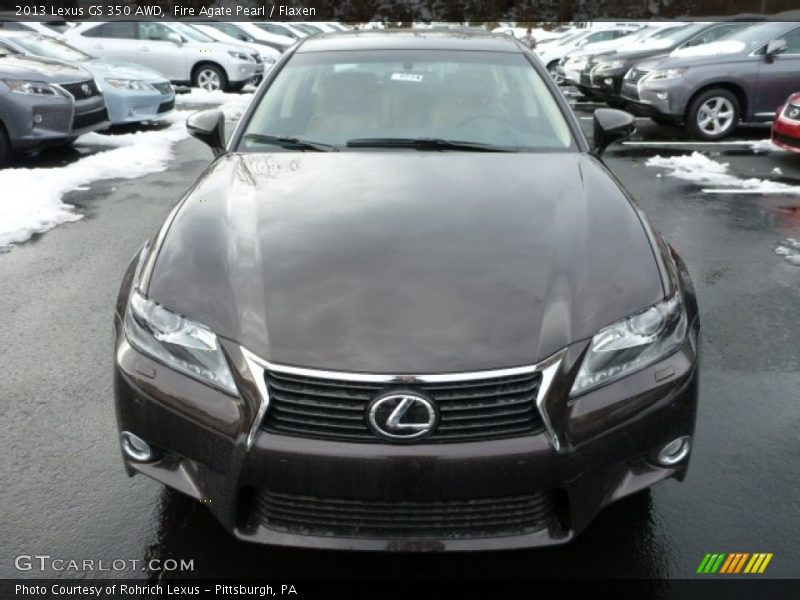 Fire Agate Pearl / Flaxen 2013 Lexus GS 350 AWD