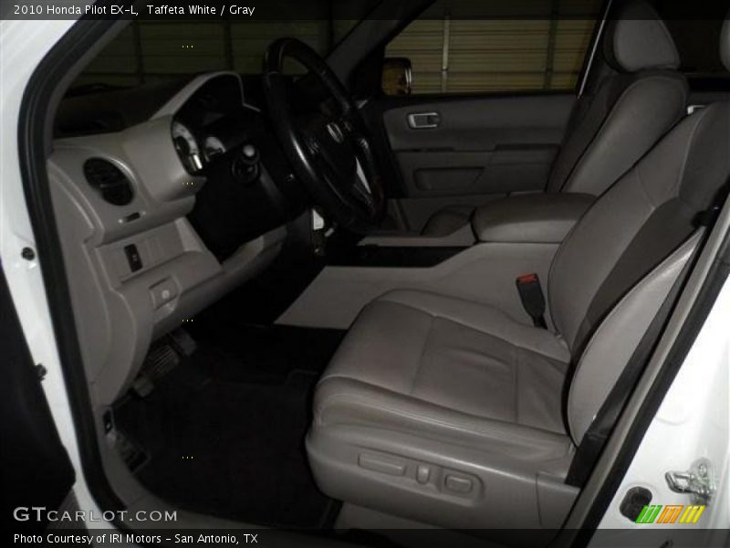 Taffeta White / Gray 2010 Honda Pilot EX-L