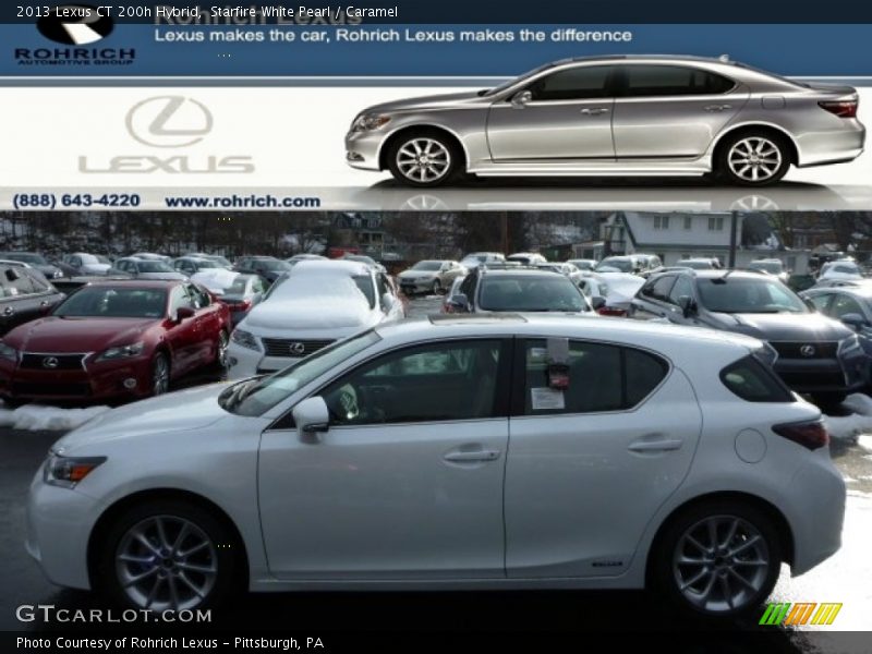 Starfire White Pearl / Caramel 2013 Lexus CT 200h Hybrid