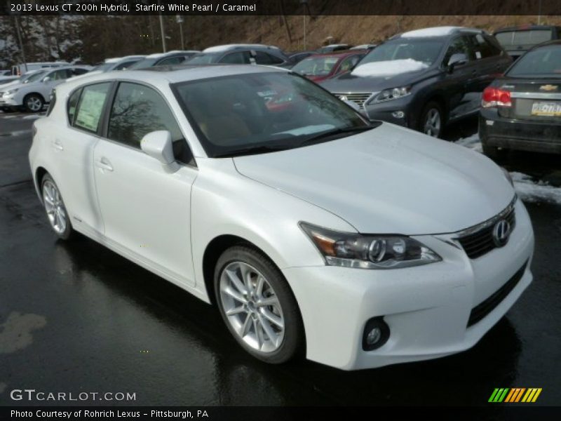 Starfire White Pearl / Caramel 2013 Lexus CT 200h Hybrid