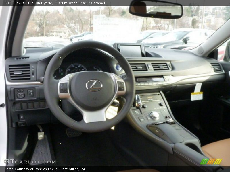 Starfire White Pearl / Caramel 2013 Lexus CT 200h Hybrid