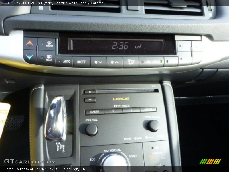 Starfire White Pearl / Caramel 2013 Lexus CT 200h Hybrid