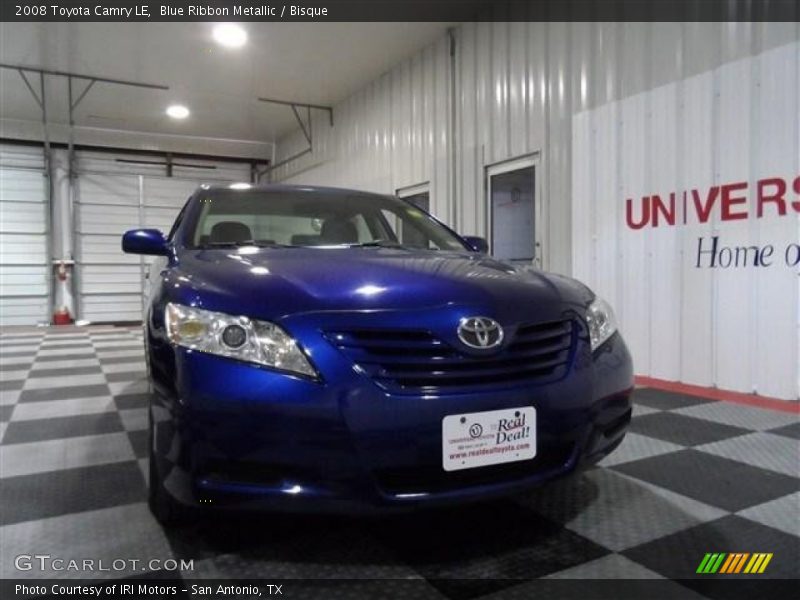 Blue Ribbon Metallic / Bisque 2008 Toyota Camry LE
