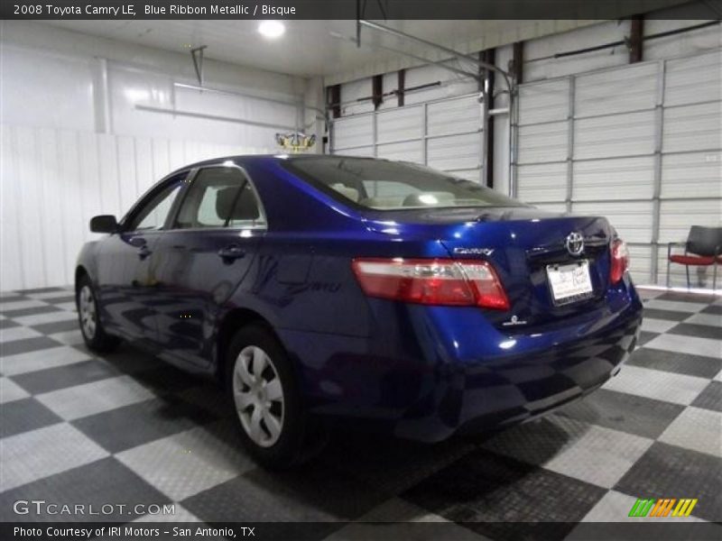 Blue Ribbon Metallic / Bisque 2008 Toyota Camry LE