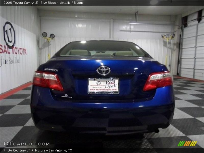 Blue Ribbon Metallic / Bisque 2008 Toyota Camry LE