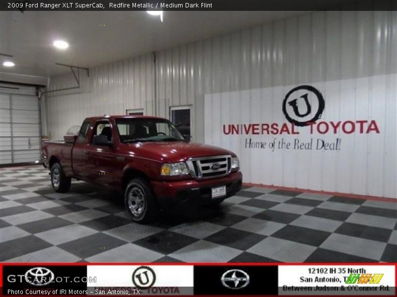 Redfire Metallic / Medium Dark Flint 2009 Ford Ranger XLT SuperCab