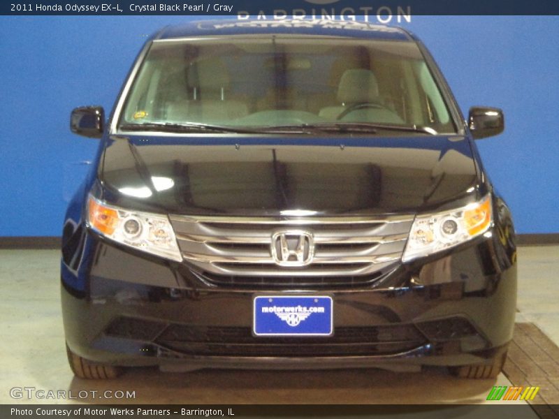 Crystal Black Pearl / Gray 2011 Honda Odyssey EX-L