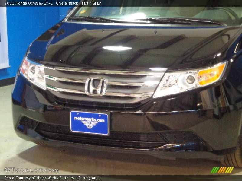 Crystal Black Pearl / Gray 2011 Honda Odyssey EX-L