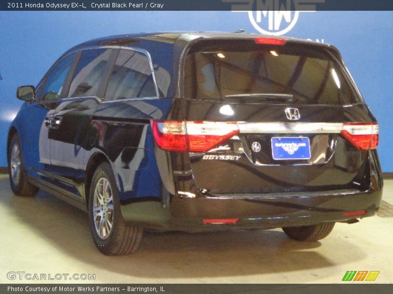 Crystal Black Pearl / Gray 2011 Honda Odyssey EX-L