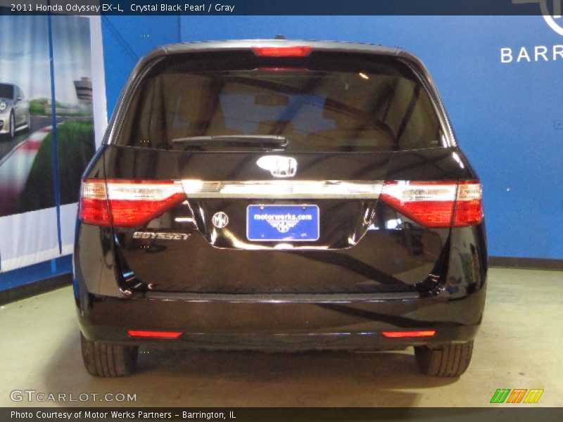 Crystal Black Pearl / Gray 2011 Honda Odyssey EX-L