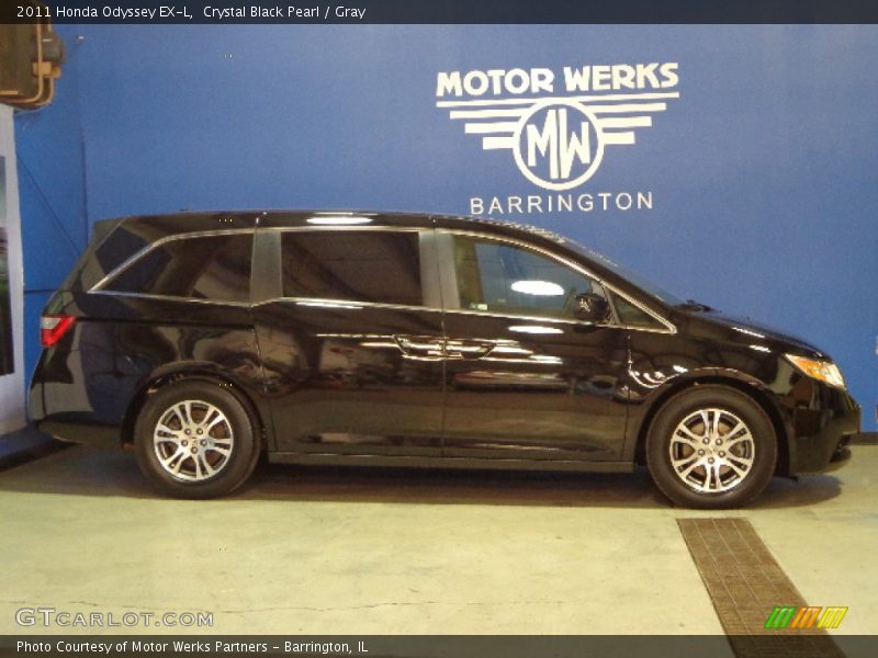 Crystal Black Pearl / Gray 2011 Honda Odyssey EX-L