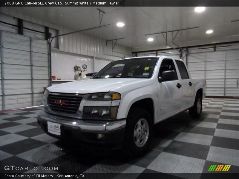 Summit White / Medium Pewter 2008 GMC Canyon SLE Crew Cab