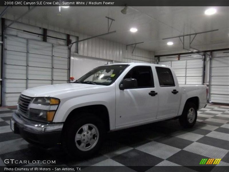 Summit White / Medium Pewter 2008 GMC Canyon SLE Crew Cab