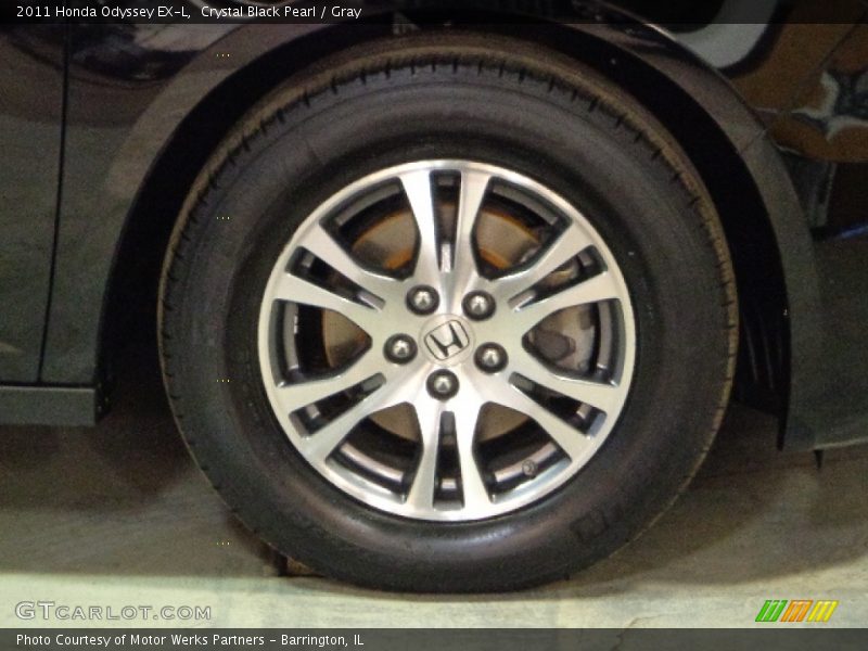Crystal Black Pearl / Gray 2011 Honda Odyssey EX-L