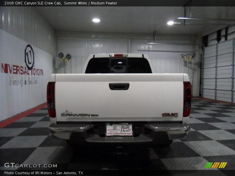 Summit White / Medium Pewter 2008 GMC Canyon SLE Crew Cab