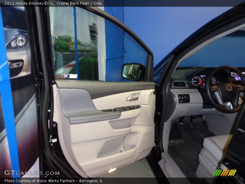 Crystal Black Pearl / Gray 2011 Honda Odyssey EX-L