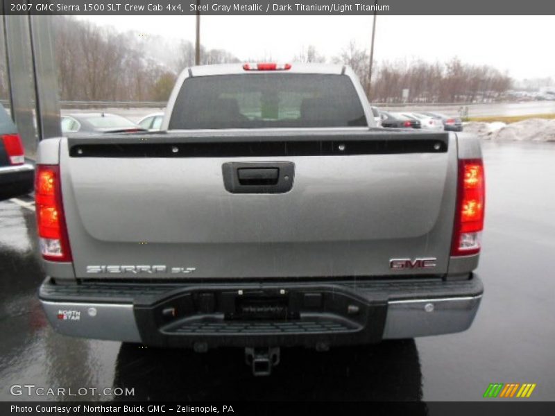 Steel Gray Metallic / Dark Titanium/Light Titanium 2007 GMC Sierra 1500 SLT Crew Cab 4x4