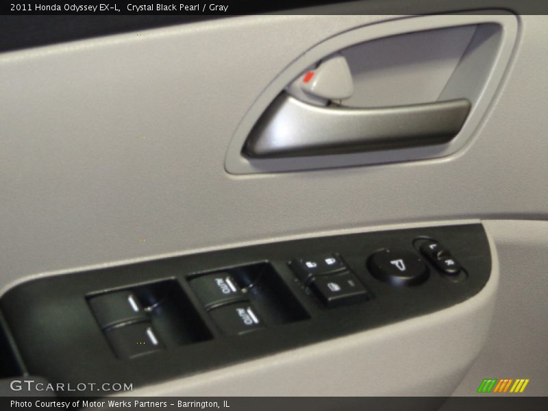 Crystal Black Pearl / Gray 2011 Honda Odyssey EX-L