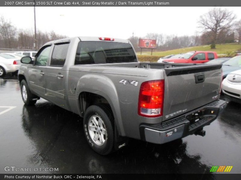Steel Gray Metallic / Dark Titanium/Light Titanium 2007 GMC Sierra 1500 SLT Crew Cab 4x4