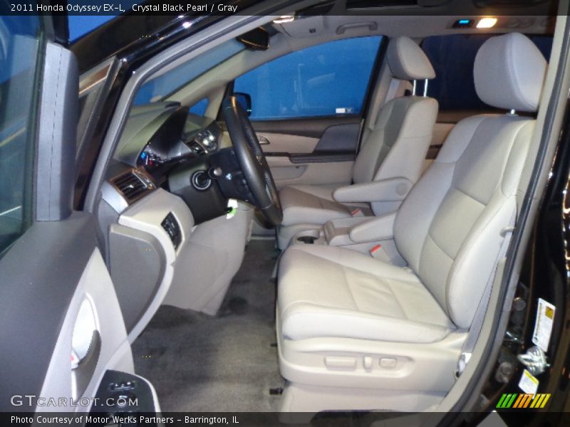 Crystal Black Pearl / Gray 2011 Honda Odyssey EX-L