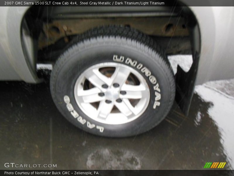 Steel Gray Metallic / Dark Titanium/Light Titanium 2007 GMC Sierra 1500 SLT Crew Cab 4x4