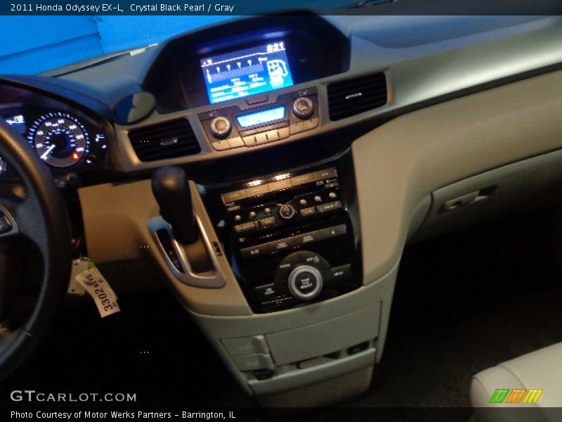Crystal Black Pearl / Gray 2011 Honda Odyssey EX-L