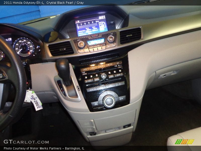Crystal Black Pearl / Gray 2011 Honda Odyssey EX-L