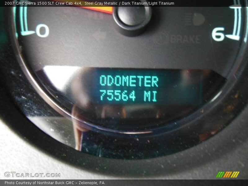 Steel Gray Metallic / Dark Titanium/Light Titanium 2007 GMC Sierra 1500 SLT Crew Cab 4x4