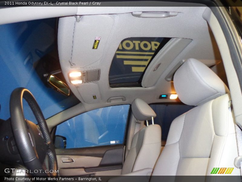 Crystal Black Pearl / Gray 2011 Honda Odyssey EX-L