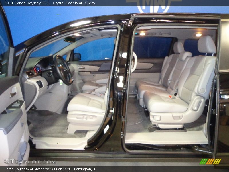 Crystal Black Pearl / Gray 2011 Honda Odyssey EX-L