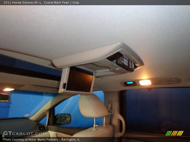 Crystal Black Pearl / Gray 2011 Honda Odyssey EX-L